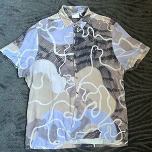 ASOS men’s abstract print short sleeve shirt